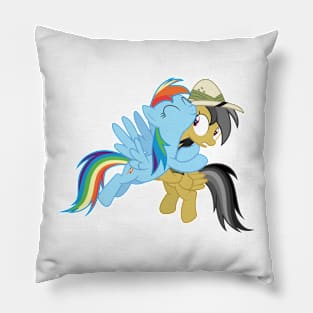 Rainbow Dash and Daring Do hug 1 Pillow