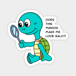 Cute turtle in the mirror Magnet