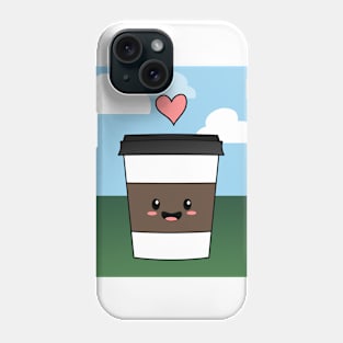 Happy little coffee Phone Case