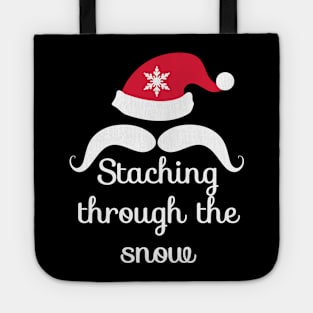 Staching Through The Snow Christmas Joke Tote