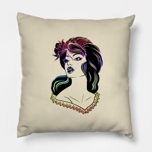 Rainbow Girl Pillow