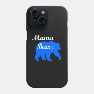 Mama Bear White Text Phone Case