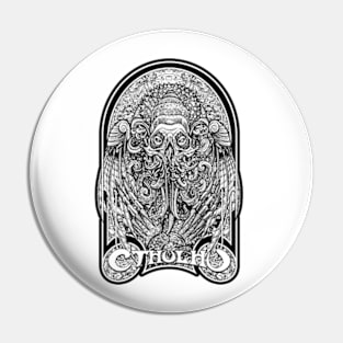 God Cthulhu White (Alt Print) Pin