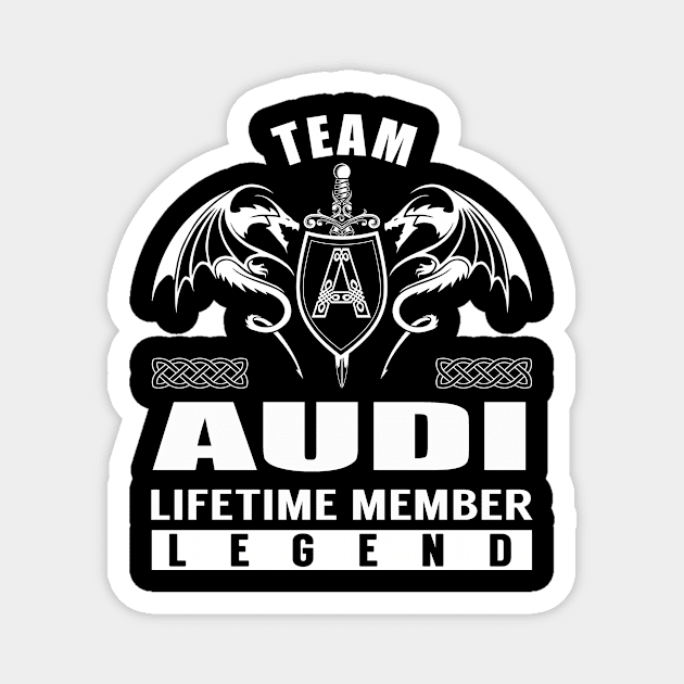 Team AUDI Lifetime Member Legend Magnet by Lizeth