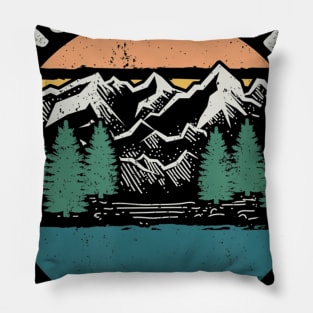 Snort Pines Not Lines Funny Camping Hiking Scout Gift Pillow