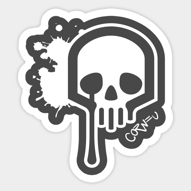 weeping skull - Weeping Skull - Sticker | TeePublic