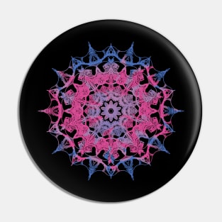 Subtle Tie Dye Mandala Flag Pin