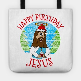 Happy Birthday Jesus Christmas Christian Church Xmas 2022 Tote