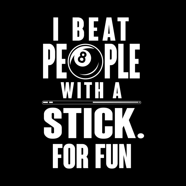 I beat people with a stick for fun by nektarinchen