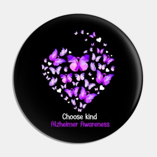 Choose Kind Alzheimer Awareness Gift Pin