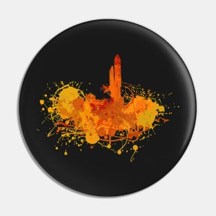 Painted Skylines: Shuttle Launch Pin