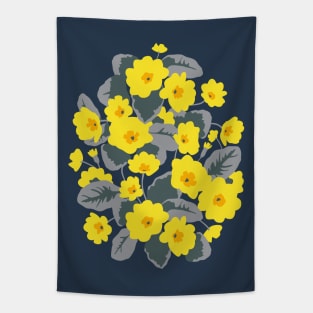 Blooming yellow primrose Tapestry