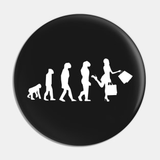 Evolution Of Woman Funny Pin