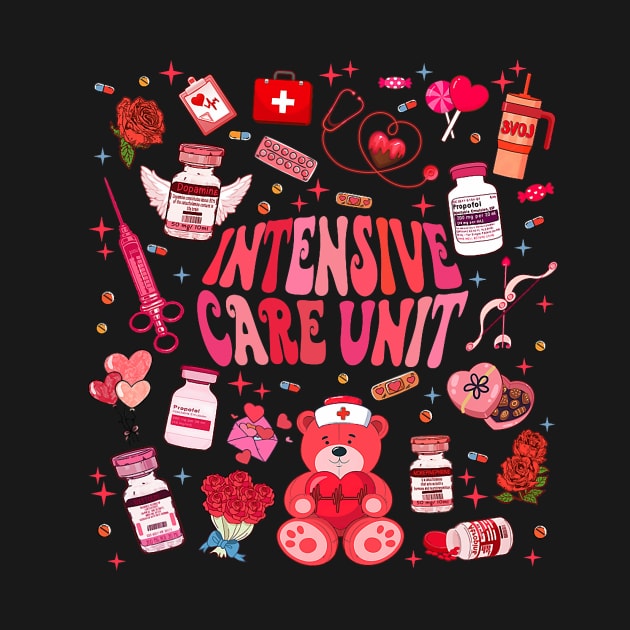 Intensive Care Unit Funny ICU Nurse Happy Valentine_s Day by jadolomadolo