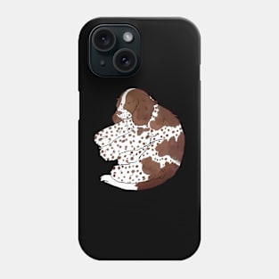 Cute english cocker spaniel sleeping illustration Phone Case