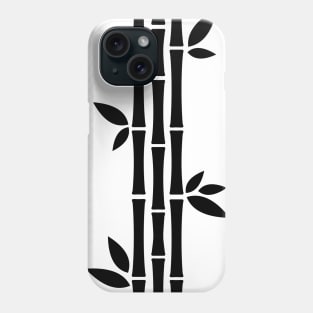 Black and white Bamboos Phone Case