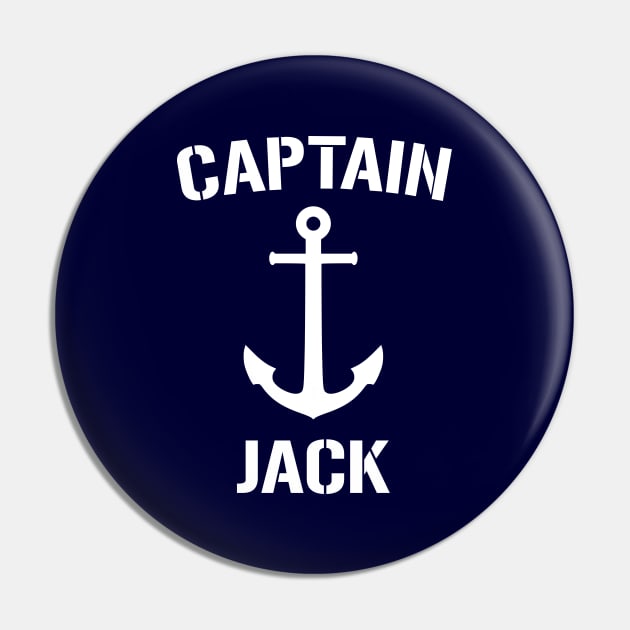 Nautical Captain Jack Personalized Boat Anchor Pin by Rewstudio