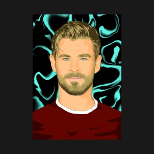 Chris Hemsworth Pop Art Portrait T-Shirt