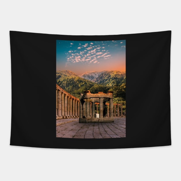 Jungle Pillars Tapestry by Shaheen01