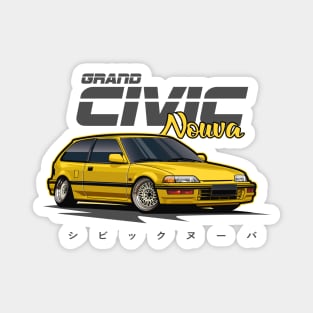 Civic Nouva (Tuscany Yellow) Magnet