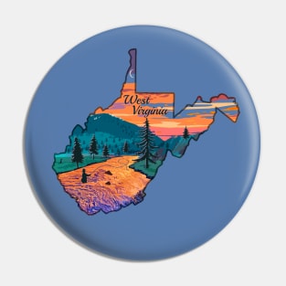 West Virginia Fly Fishing State River Sunset by TeeCreations Pin