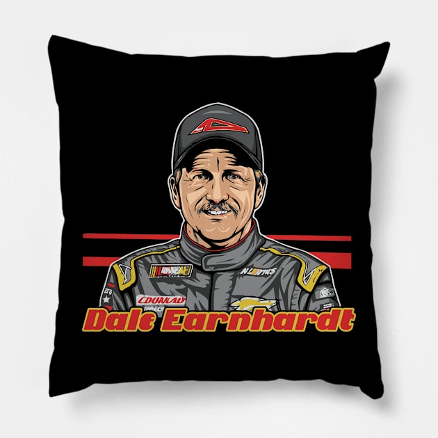 Dale Earnhardt Original Fan Art Pillow by Trendsdk