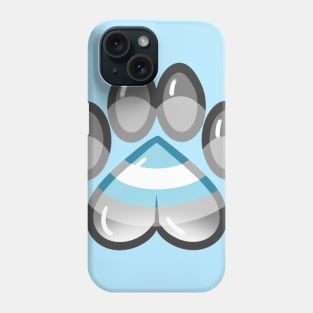 LGBTQ+ Pride Heart Paws - Demiboy Phone Case