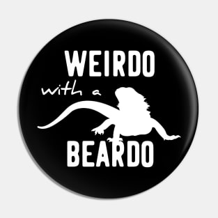 weirdo with a beardo Pin