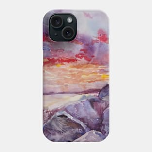 Sunset on the coast of Scotland Phone Case