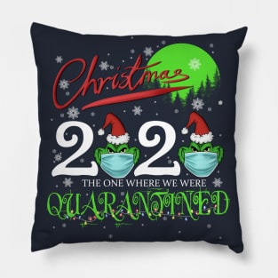 Christmas 2020 - The One Where We Were Quarantined Pillow