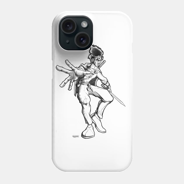 The Bladesman Phone Case by UBiv Art Gallery