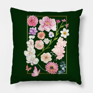 Watercolor Flowers Pillow