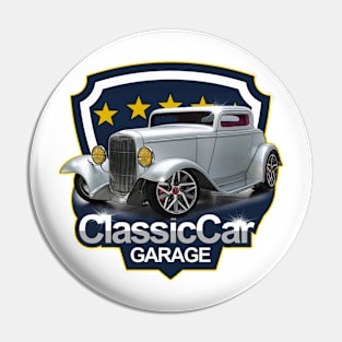 Classic Car Garage Pin