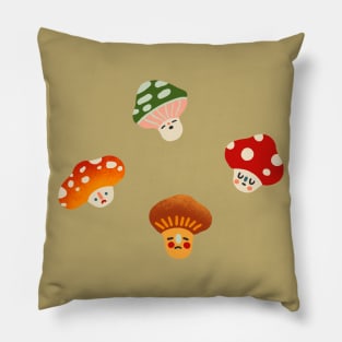 Forest Mushrooms - Sticker Pack -Cottagecore - Goblincore Aesthetic Pillow