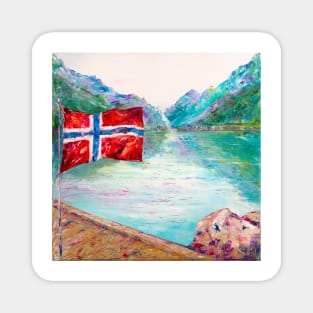 Norwegian Fjord Magnet