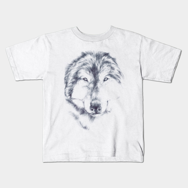 Cute Alpha Wolf Painting Tshirtdesign Kids T Shirt Teepublic