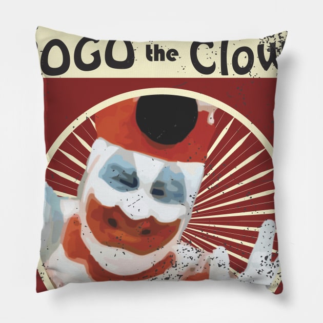 John Wayne Gacy Pogo The Clown - Serial Killers - True Crime Pillow by Renegade Rags