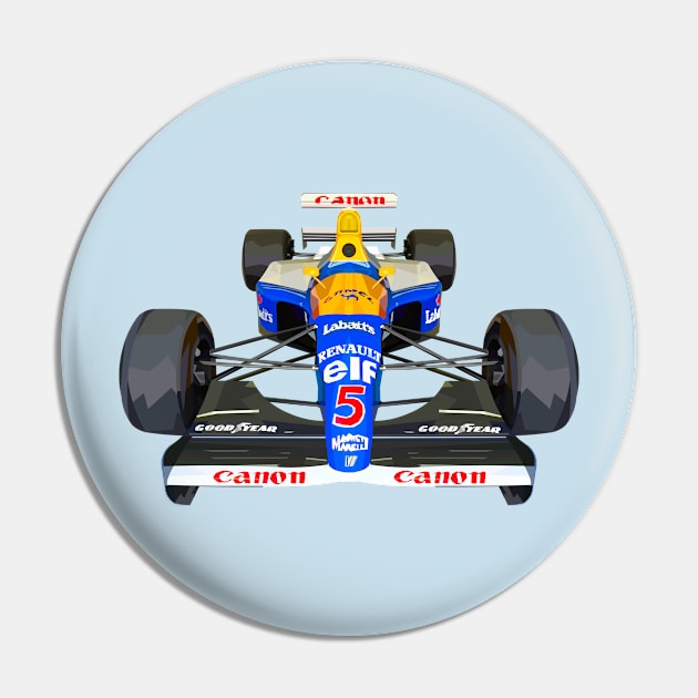 Williams FW14 Pin by Worldengine