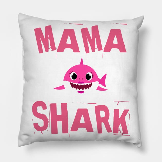Mama shark Pillow by houssem