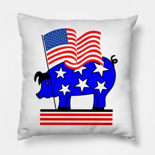 Patriotic Pig Pillow