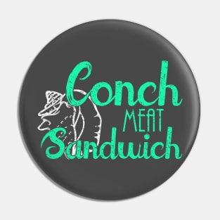 Conch Meat Sandwich - Funny Seashell Pin