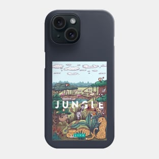 jungle animal illustration Phone Case