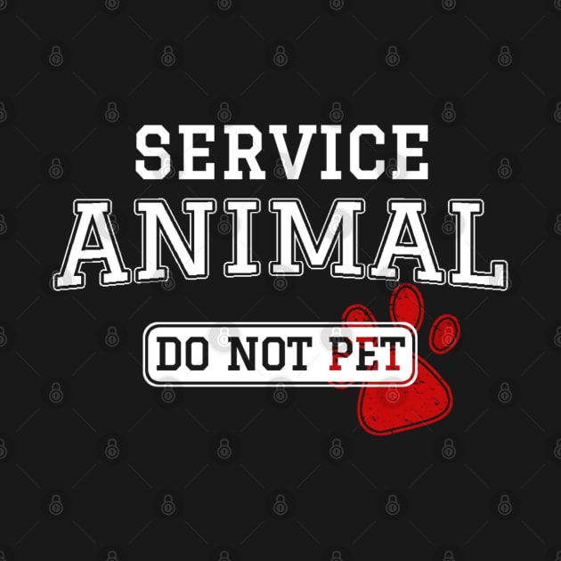 Service Animal Do Not Pet by denkanysti