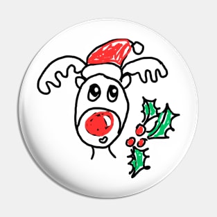 Reindeer really bad christmas design Pin