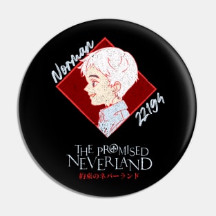 THE PROMISED NEVERLAND: NORMAN (GRUNGE STYLE) Pin