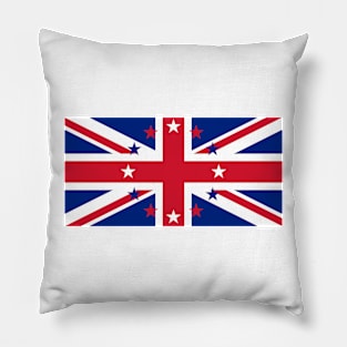 European Union Jack, Europafied flag mashup Pillow