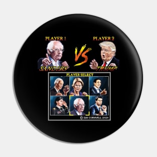 Election 2020 Street Fighter - Bernie Sanders VS Trump Pin