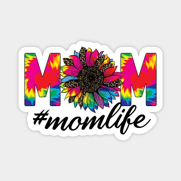 Mom Life Tie Dye Magnet by Samphelinshop