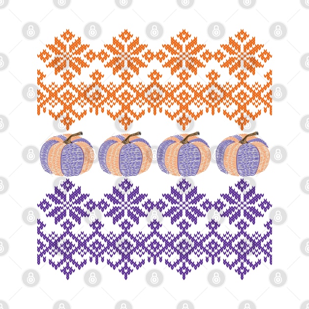 Fair Isle Knitting - Pumpkins by Designoholic