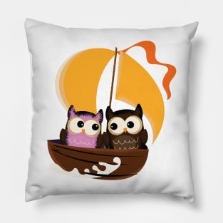 Love boat Owls Pillow